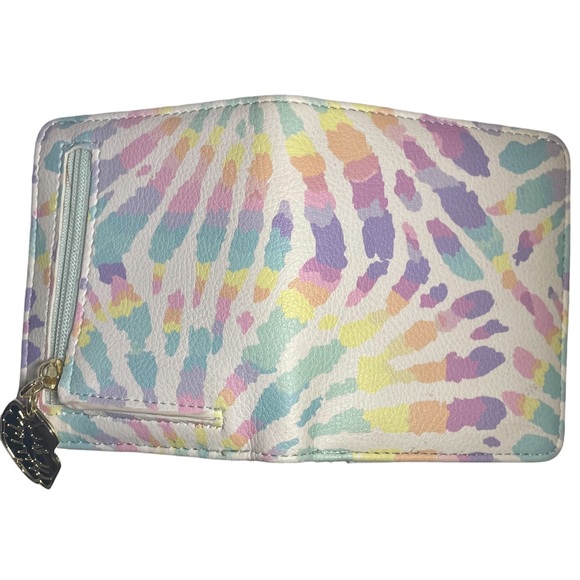 Luv Betsey Leopard Rainbow Pastel Print Small Wallet for Girls - Picture 5 of 6